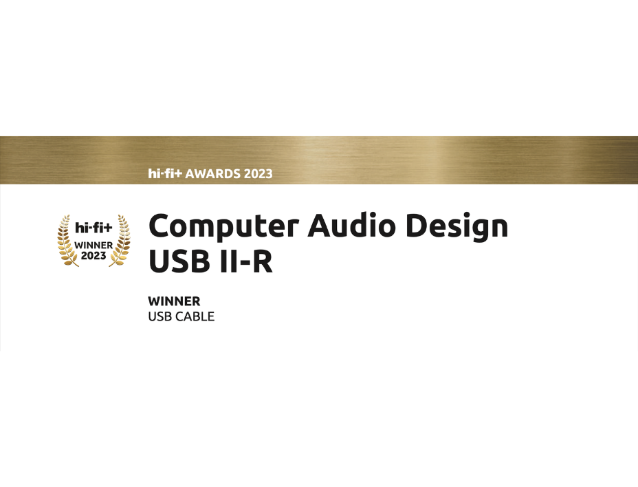 CAD USB II-R 高級 USB 線材 榮獲 hi-fi+ 2023年獎項