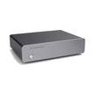 Cambridge Audio Alva Solo MM phono preamplifier three-quarter view, grey chassis and power button