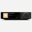 Cambridge Audio Evo 300 streaming amplifier front, colour display and large volume knob