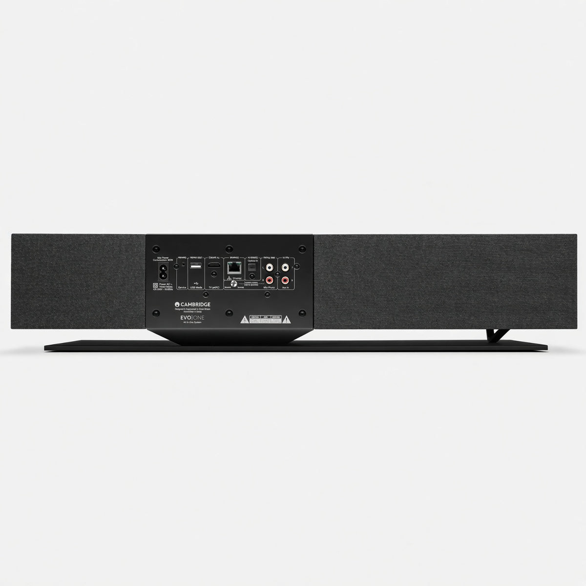 Cambridge Audio Evo One all-in-one speaker rear panel with input connections