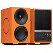 Cambridge Audio L/R M orange active speakers, front and rear