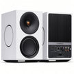 Cambridge Audio L/R M white active speakers, front and rear