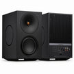 Cambridge Audio L/R X black active speakers, front and rear