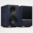 Cambridge Audio L/R X blue active speakers, front and rear