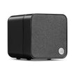 Cambridge Audio MSX10 passive speaker in black, three-quarter view with fabric grille