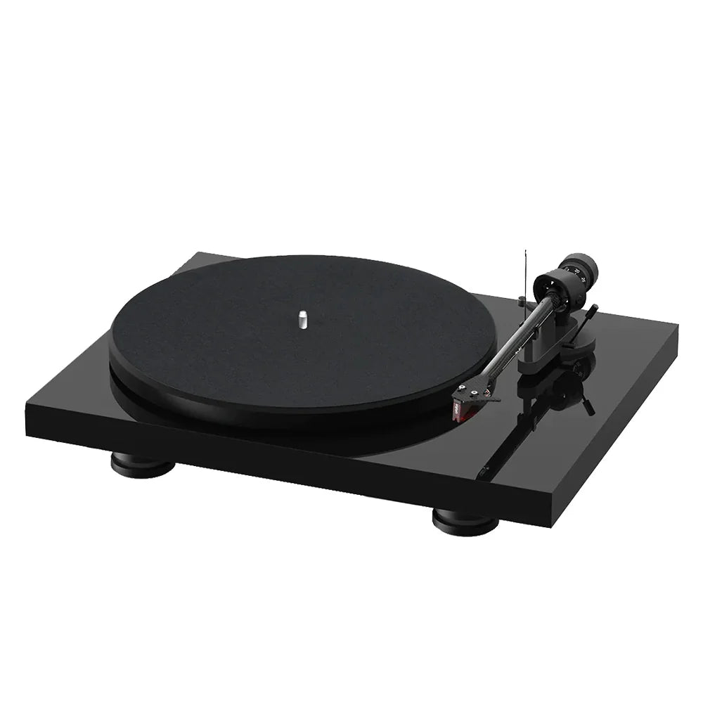 Pro-Ject Debut Carbon EVO turntable in high gloss black with carbon tonearm and steel platter