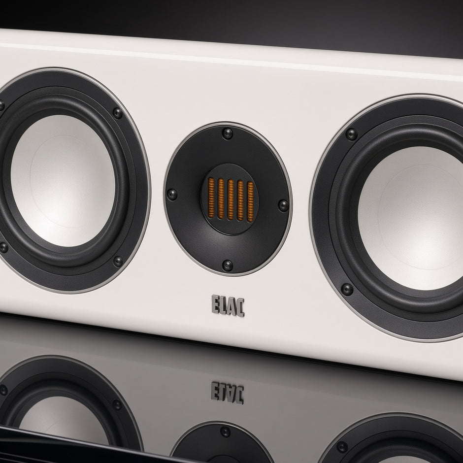 ELAC Carina CC241.4 中置喇叭 Satin White close up