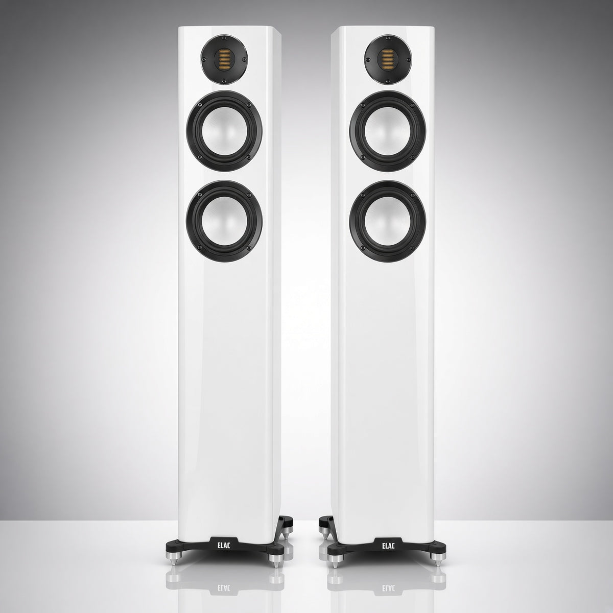 ELAC Carina FS247.4 Floorstanding Speaker with JET Tweeter in satin white