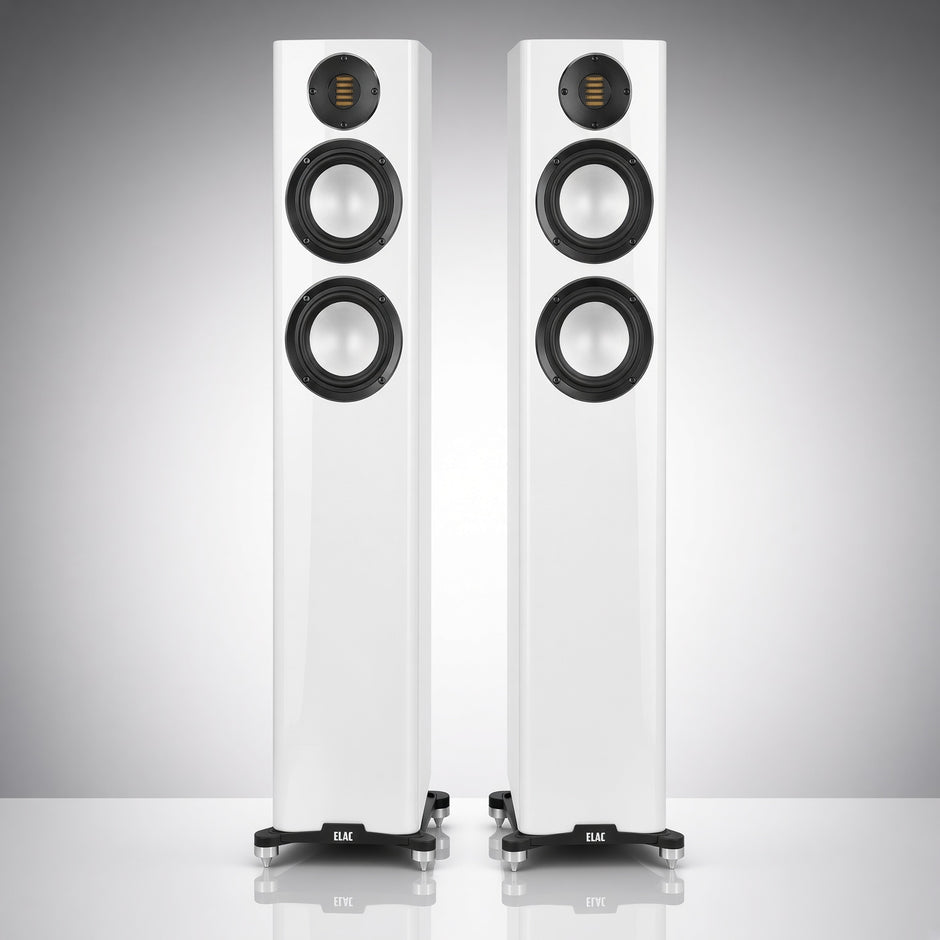 ELAC Carina FS247.4 Floorstanding Speaker with JET Tweeter in satin white