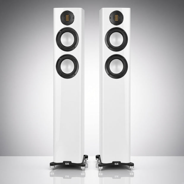 ELAC Carina FS247.4 Floorstanding Speaker with JET Tweeter in satin white