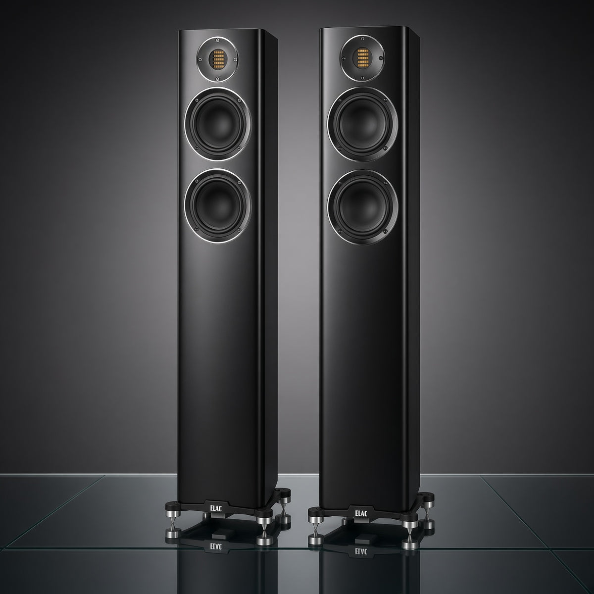 ELAC Carina FS247.4 Floorstanding Speaker with JET Tweeter in black