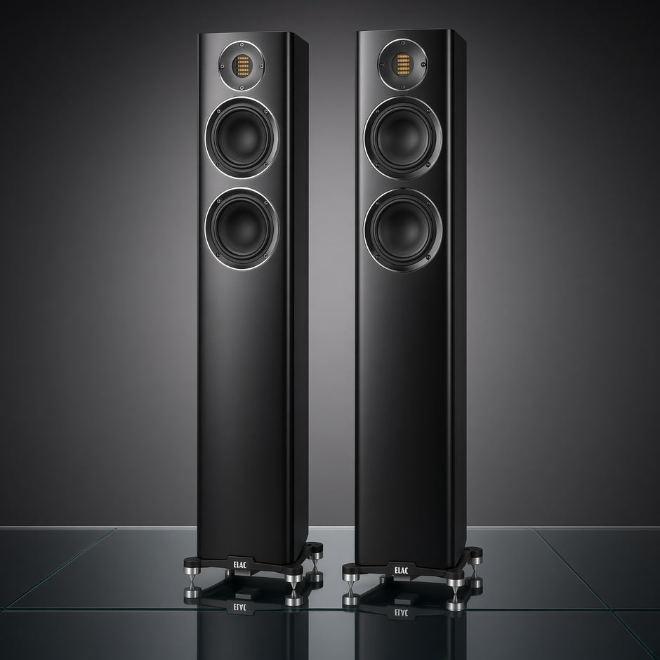 ELAC Carina FS247.4 Floorstanding Speaker with JET Tweeter in black