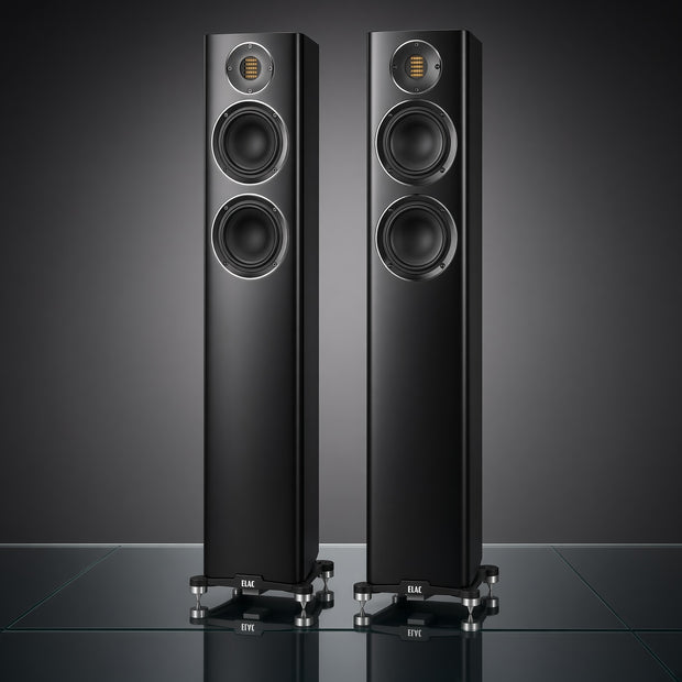 ELAC Carina FS247.4 Floorstanding Speaker with JET Tweeter in black
