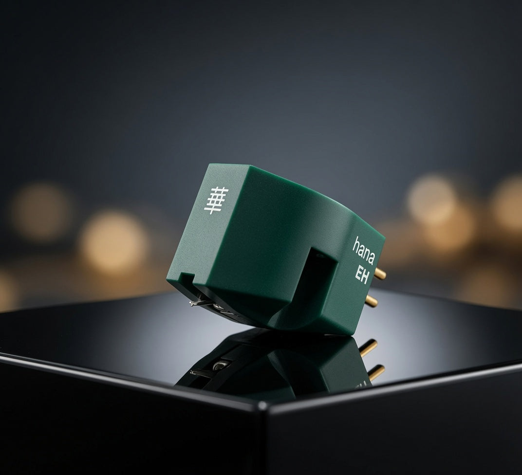 Hana EH moving coil phono cartridge moss green body elliptical diamond stylus high output MC