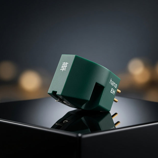 Hana EH moving coil phono cartridge moss green body elliptical diamond stylus high output MC
