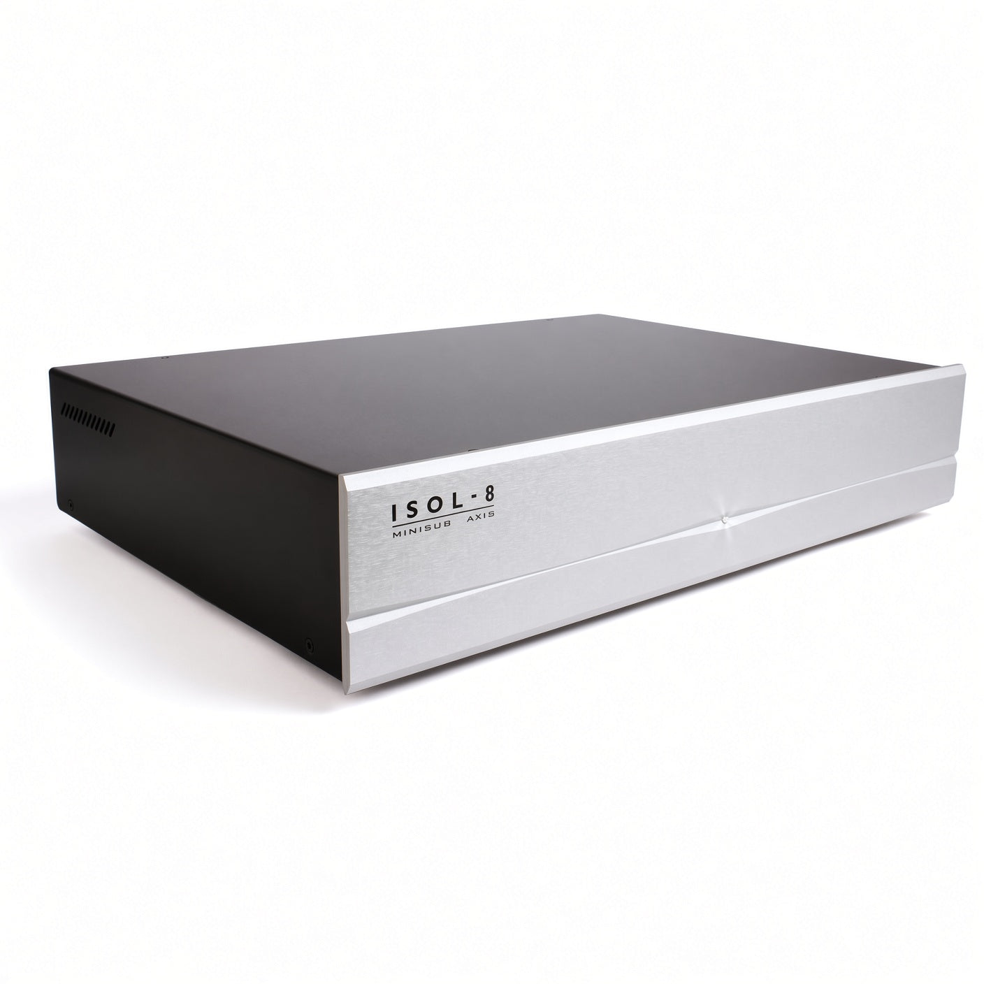 Front view of ISOL-8 MiniSub Axis mains power conditioner