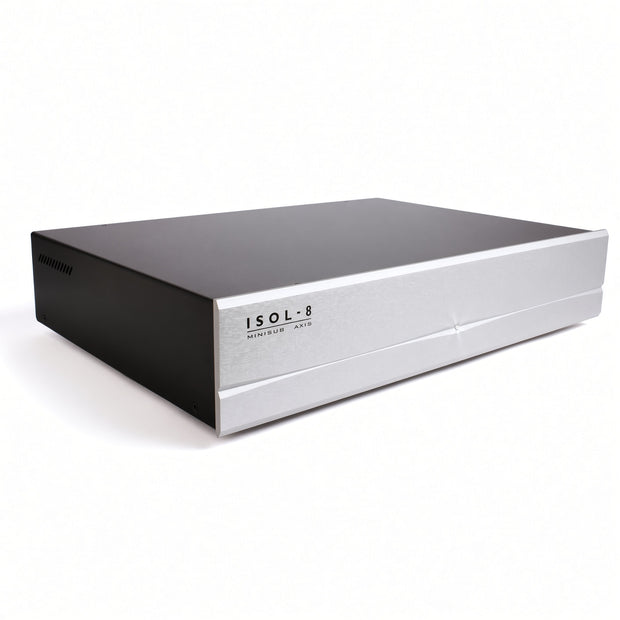 Front view of ISOL-8 MiniSub Axis mains power conditioner