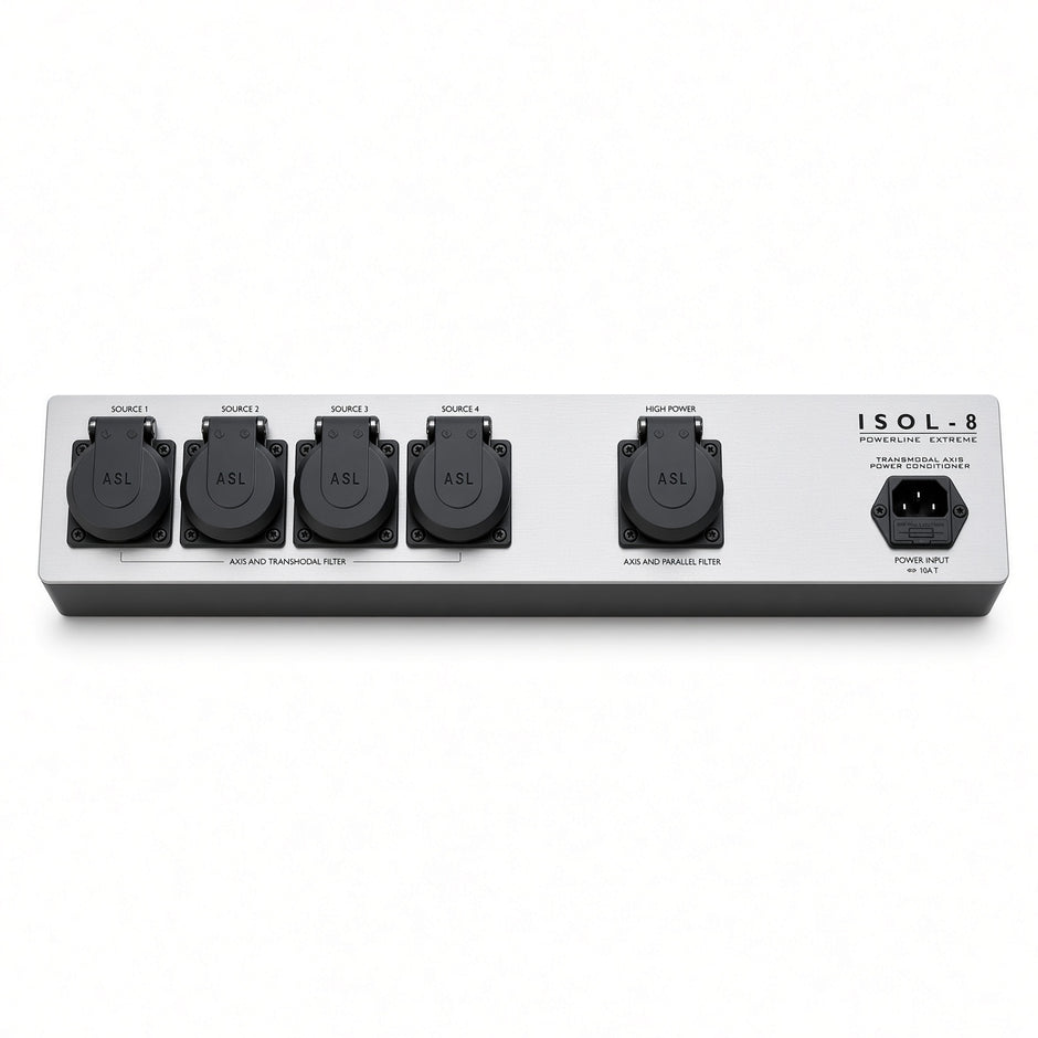 ISOL-8 PowerLine Extreme 5-outlet power conditioner with Transmodal filtering