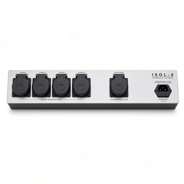 ISOL-8 PowerLine Extreme 5-outlet power conditioner with Transmodal filtering