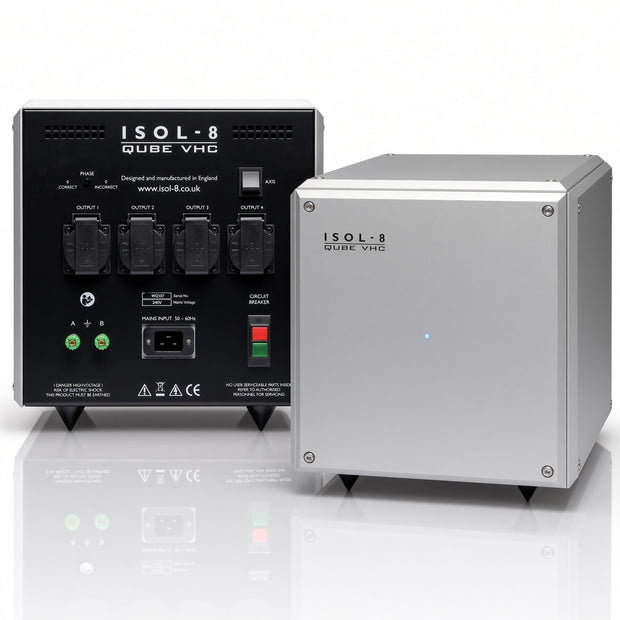 ISOL-8 Qube VHC high-current power conditioner in cube aluminium chassis