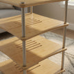 Close-up of Mukava AER-04 HiFi rack shelf and support structure