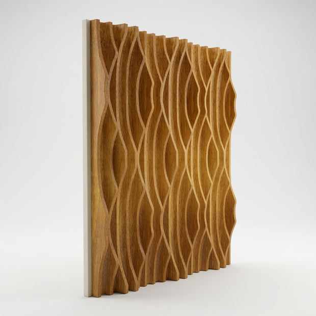 Side profile of Mukava DV-180 slim diffuser highlighting peak and valley design