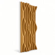 Mukava DV-90 Valleys Diffuser teak rubberwood wall panel side view