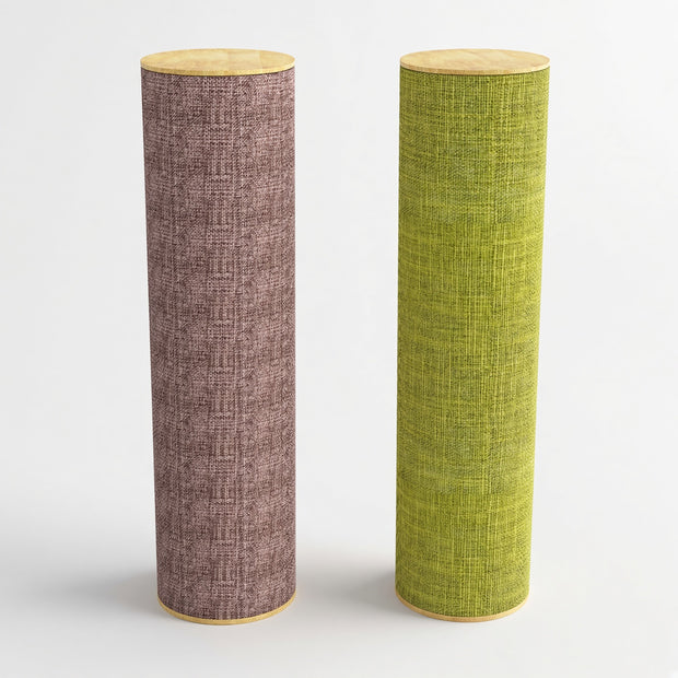 two Mukava C312 Bass Trap in wine red, and green color