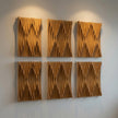 Mukava DV-160 acoustic diffuser mounted on wall in listening room