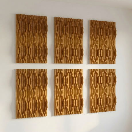 Mukava DV-180 acoustic diffuser mounted on wall in listening room