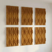 Mukava DV-180 acoustic diffuser mounted on wall in listening room