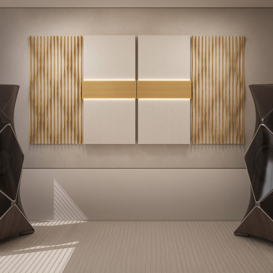 Mukava SPL-1206 Aura panel improving acoustics in hi-fi room