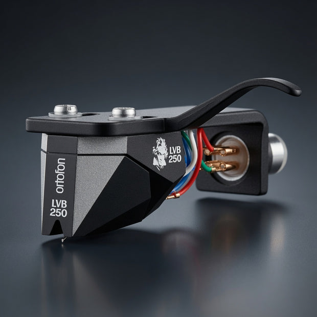 Ortofon 2M Black LVB 250 Premounted moving magnet phono cartridge with nude Shibata stylus and boron cantilever