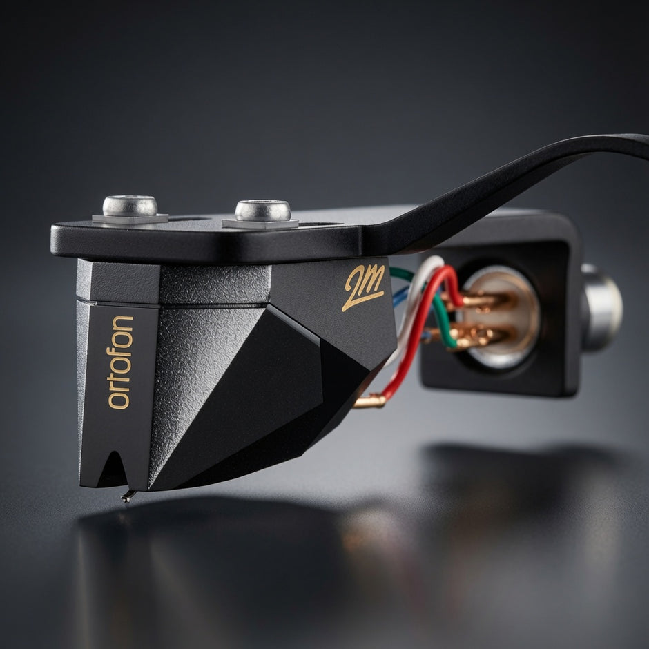 Ortofon 2M Black Premounted moving magnet phono cartridge with nude Shibata stylus