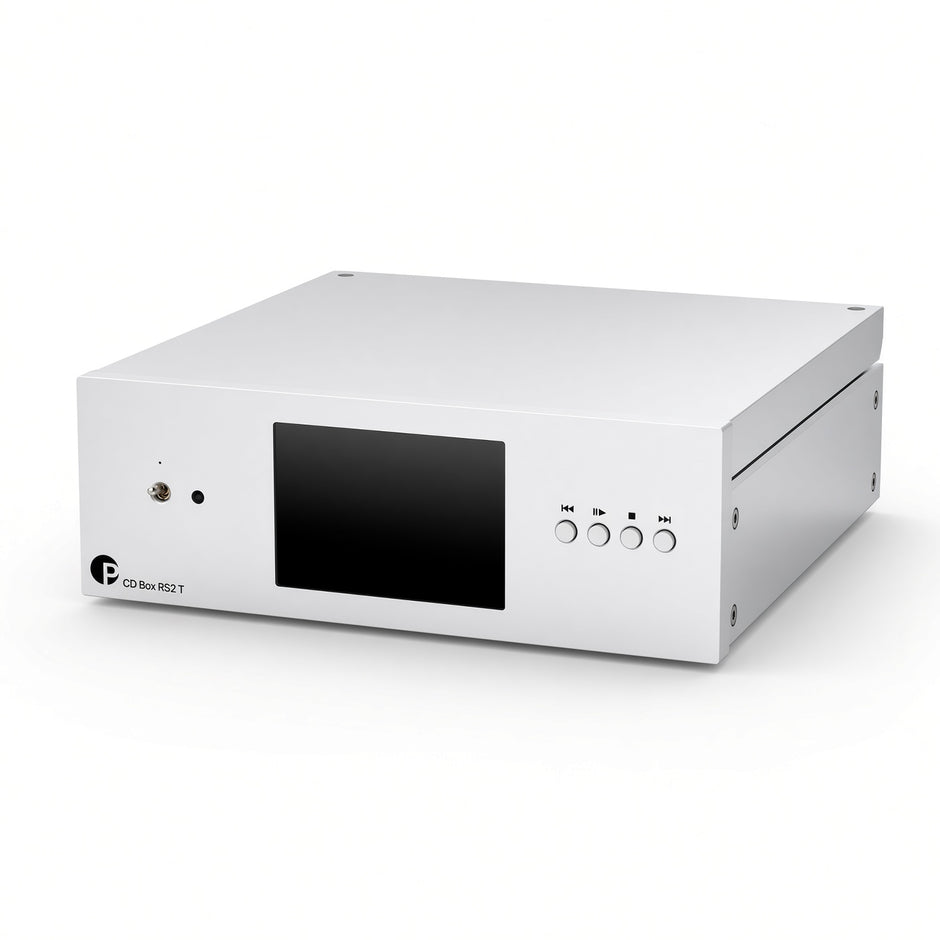 Pro-Ject CD Box RS2 T high-end CD transport in silver aluminium chassis