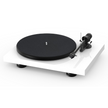 Pro-Ject Debut Carbon EVO turntable in satin white with carbon tonearm and TPE-damped platter