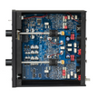 interior view of Pro-Ject Phono Box RS2 showing impedance and gain controls