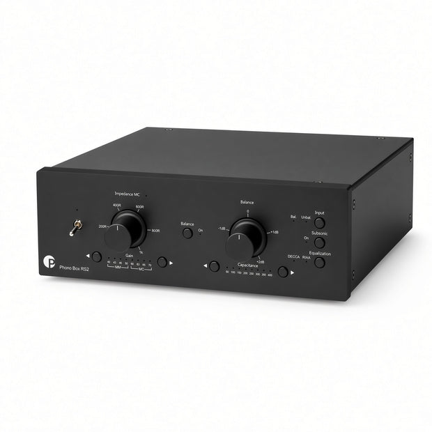 Pro-Ject Phono Box RS2 fully balanced MM/MC phono preamplifier in black
