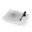Pro-Ject T1 turntable in satin white with Ortofon OM 5E cartridge and glass platter