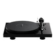 Pro-Ject Debut EVO 2 turntable in high gloss black with carbon tonearm and aluminium platter