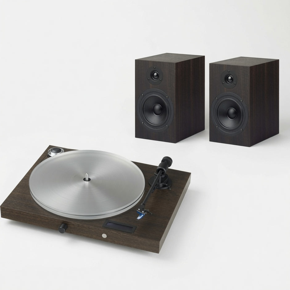 Pro-Ject Juke Box S2 HiFi Set all-in-one turntable and Speaker Box 5 E in eucalyptus