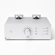 Pro-Ject Tube Box DS2 dual-mono tube phono stage in silver metal housing
