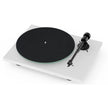 Pro-Ject T1 EVO Phono turntable in satin white with aluminium tonearm and Ortofon OM10