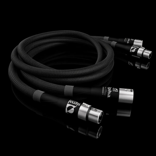 Pair of Signal Projects Alpha balanced XLR interconnects