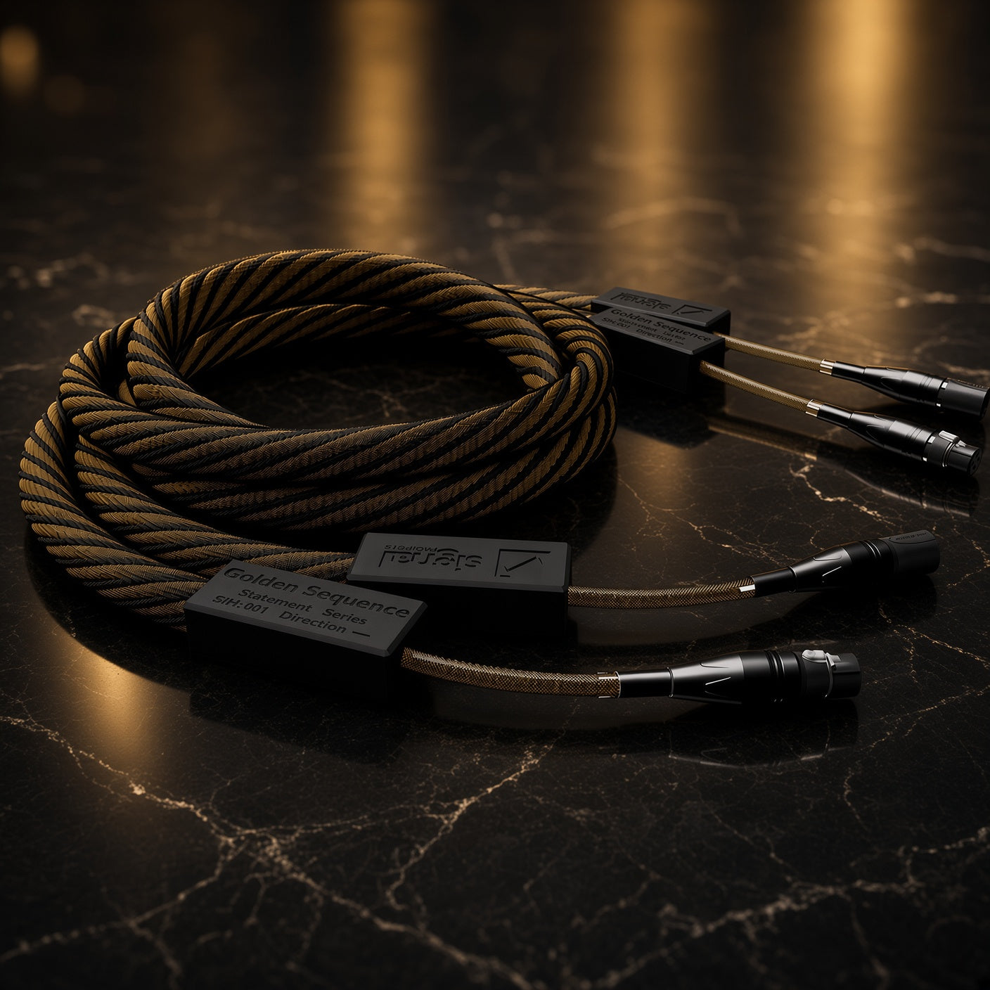 Pair of Signal Projects Golden Sequence Statement Series XLR interconnects
