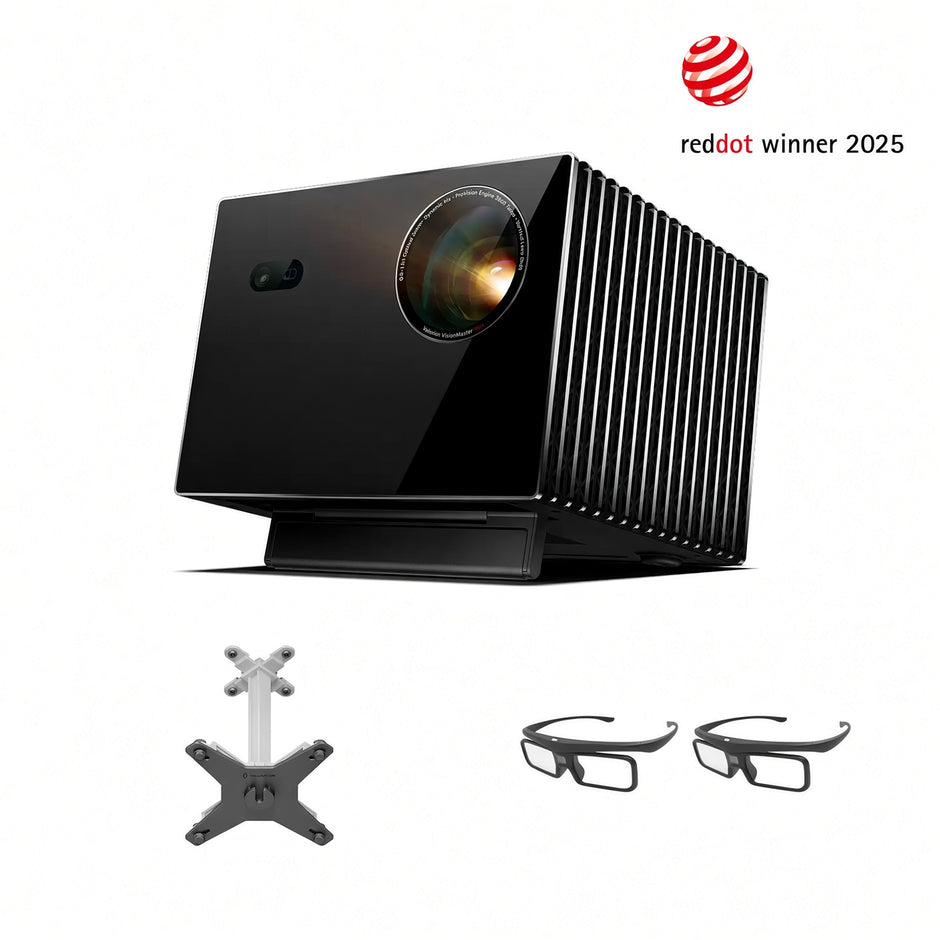 Valerion Visionmaster Max with ceiling support and 2 pieces of 3D goggles