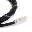 Close-up of XLO S35 RCA interconnect gold-plated connectors