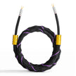 Full length view of XLO S35 speaker cables