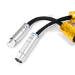 Close-up of XLO S35 XLR interconnect connectors