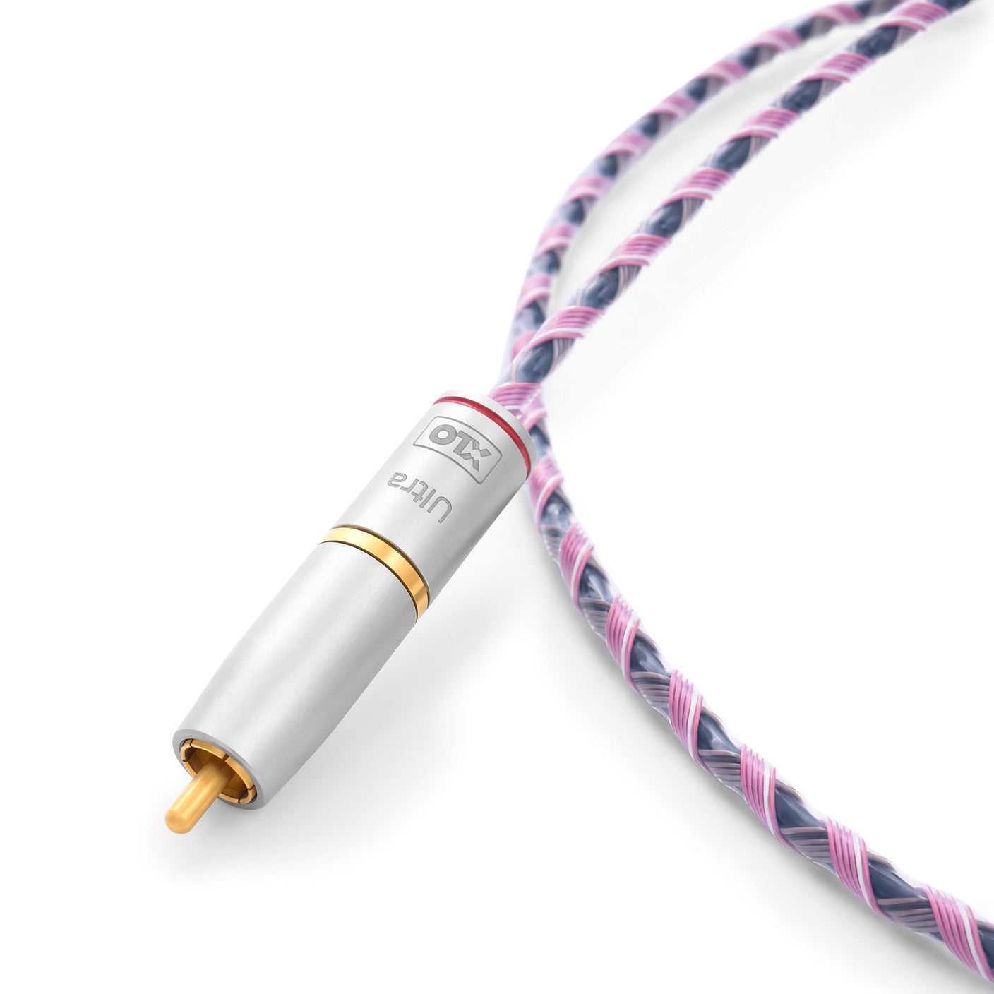 Coiled XLO U35 Ultra Series RCA interconnect cable
